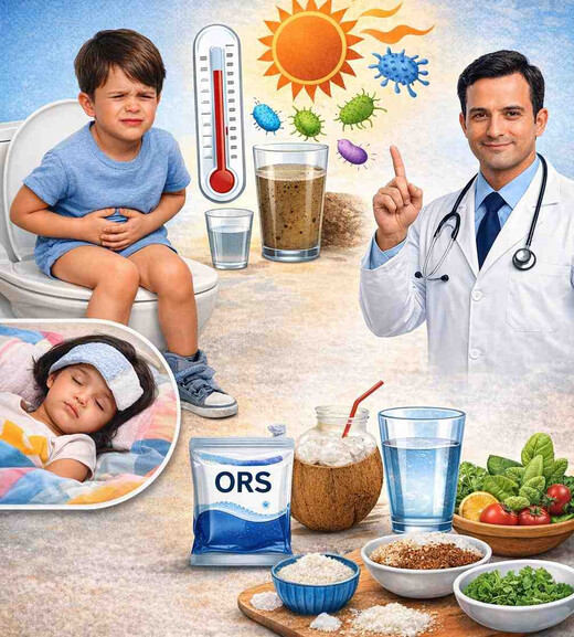 गर्मी में बढ़ा डायरिया का खतरा, बच्चों की सेहत को लेकर अलर्ट जारी